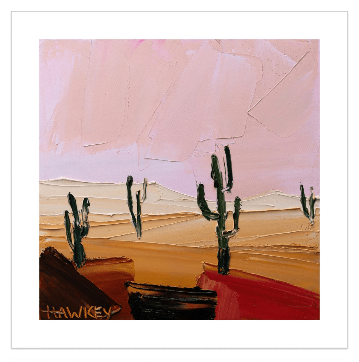 Desert Cacti 2 - Fine Art Print - Gold Coast Gallery Of ArtAngela Hawkey