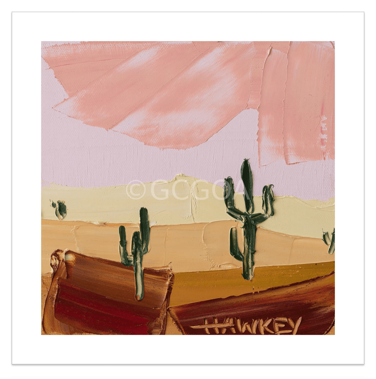 Desert Cacti 3 - Fine Art Print - Gold Coast Gallery Of ArtAngela Hawkey