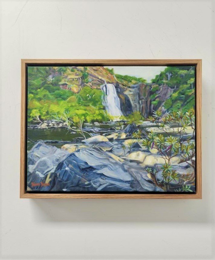 Do Not Swim! | Bloomfield Falls - Original Art - Gold Coast Gallery Of ArtDinah Dixon