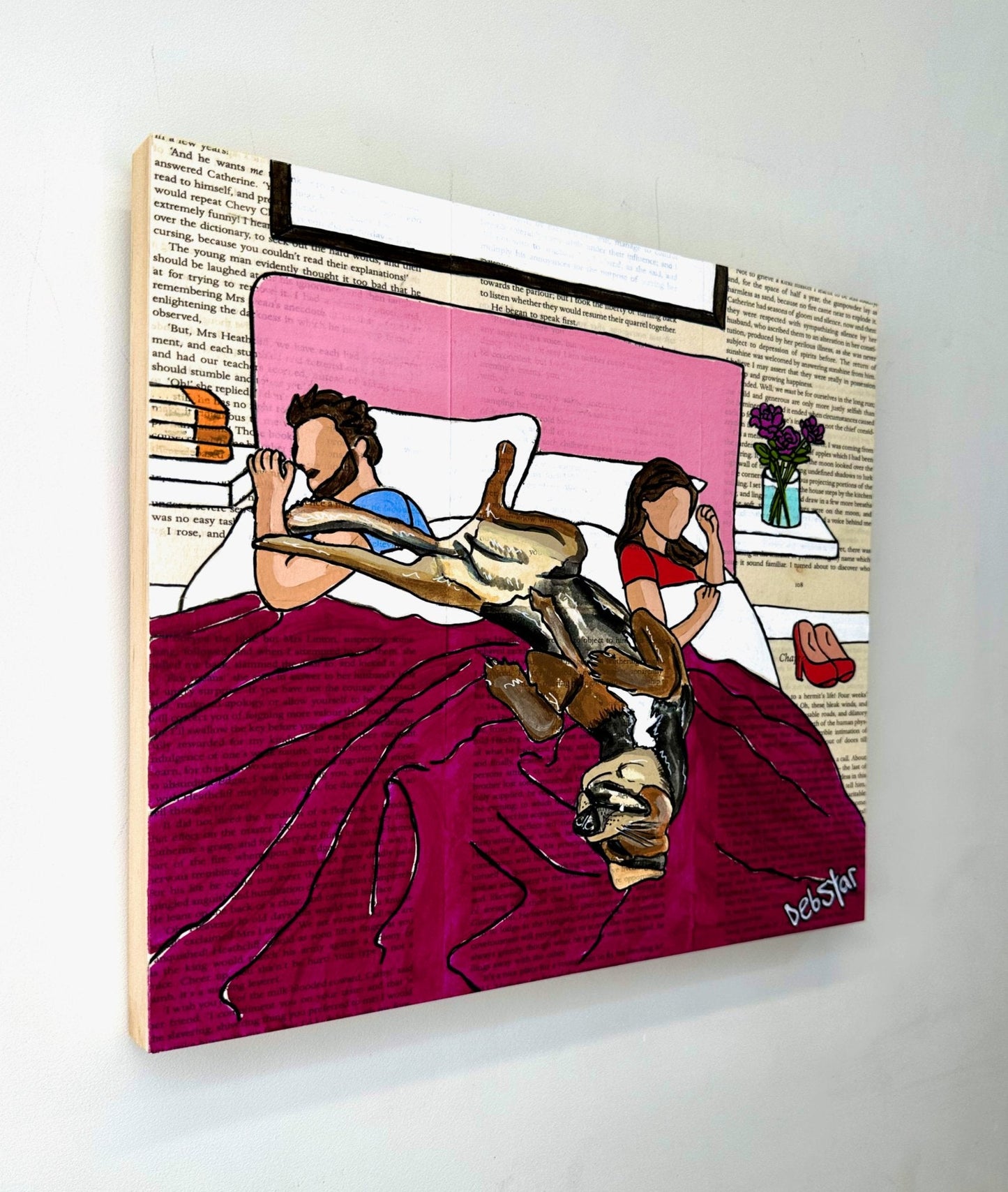 Dog Days - Bedtime 2 - Original Art - Gold Coast Gallery Of ArtDeborah Lang