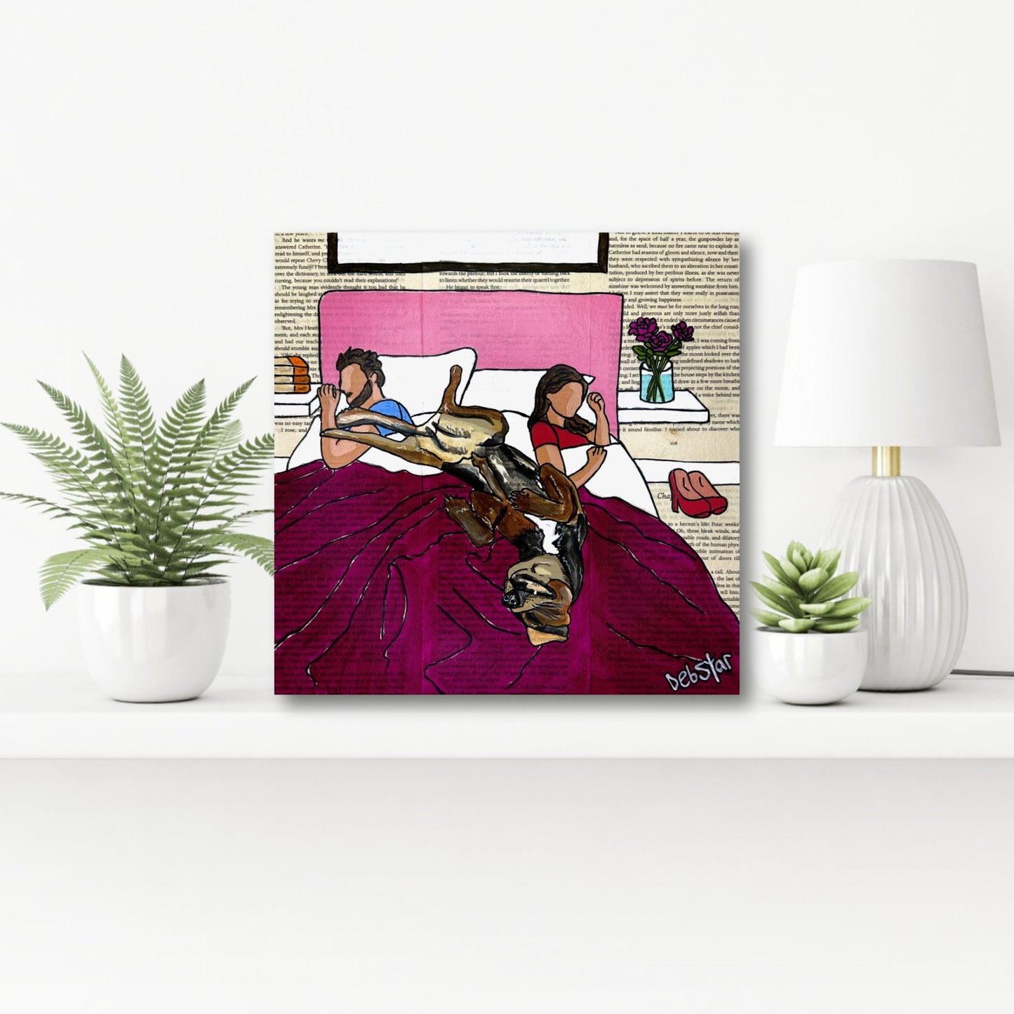 Dog Days - Bedtime 2 - Original Art - Gold Coast Gallery Of ArtDeborah Lang