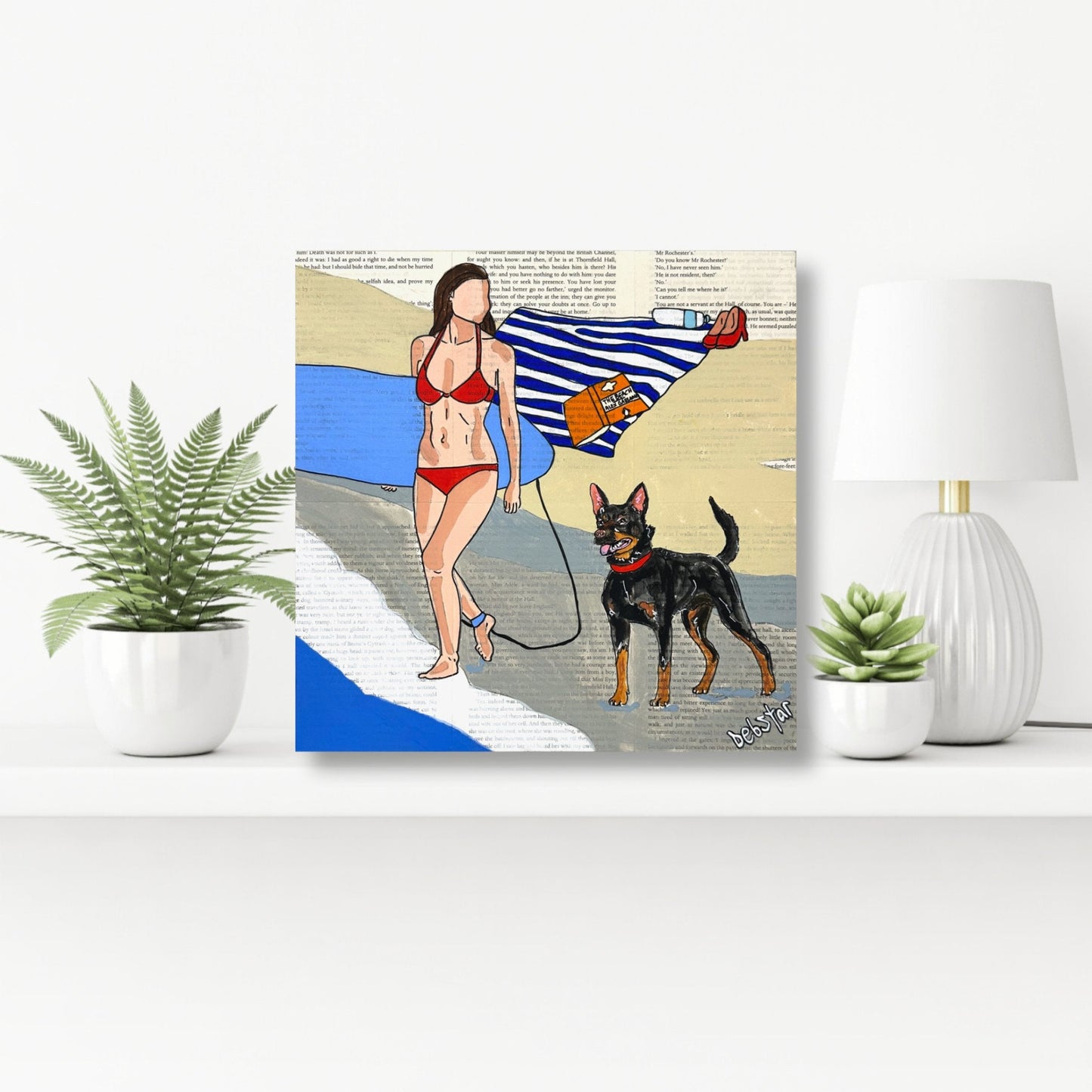 Dog Days - Lets Surf 2 - Gold Coast Gallery Of Artdeborah lang