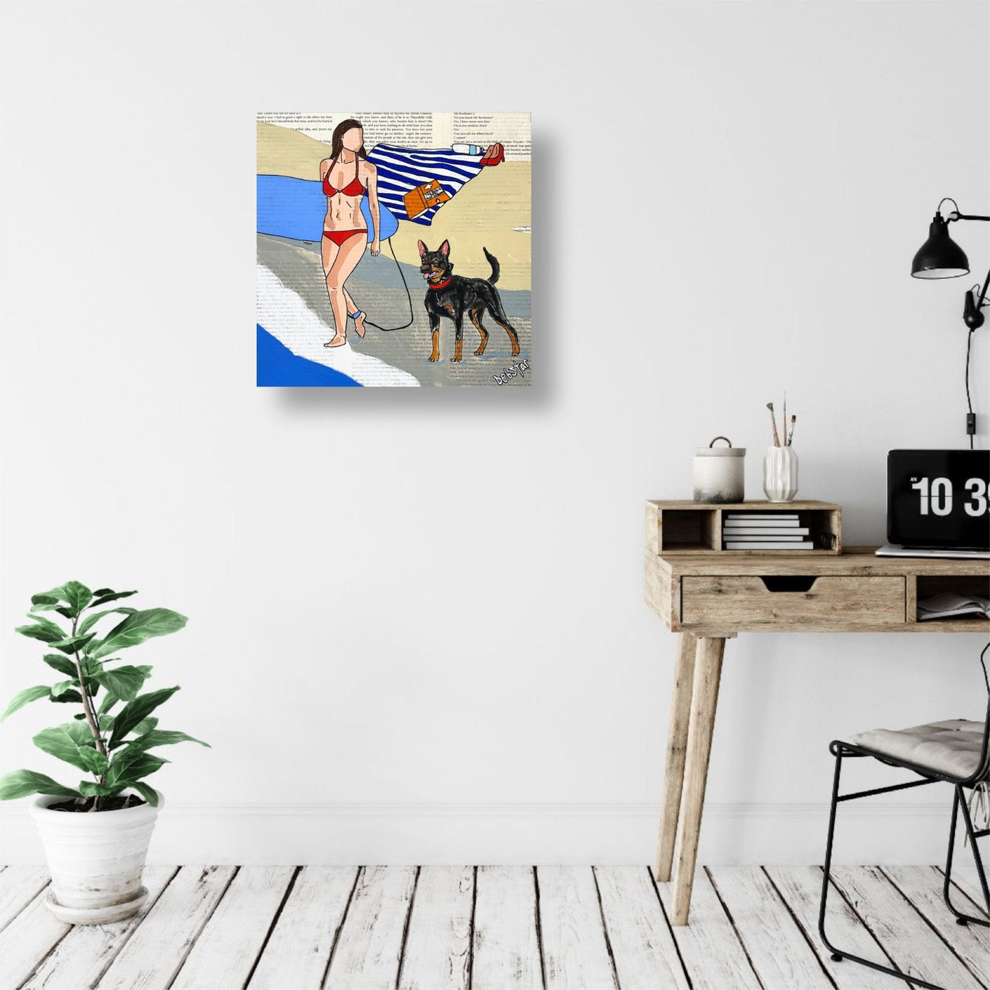 Dog Days - Lets Surf 2 - Gold Coast Gallery Of Artdeborah lang