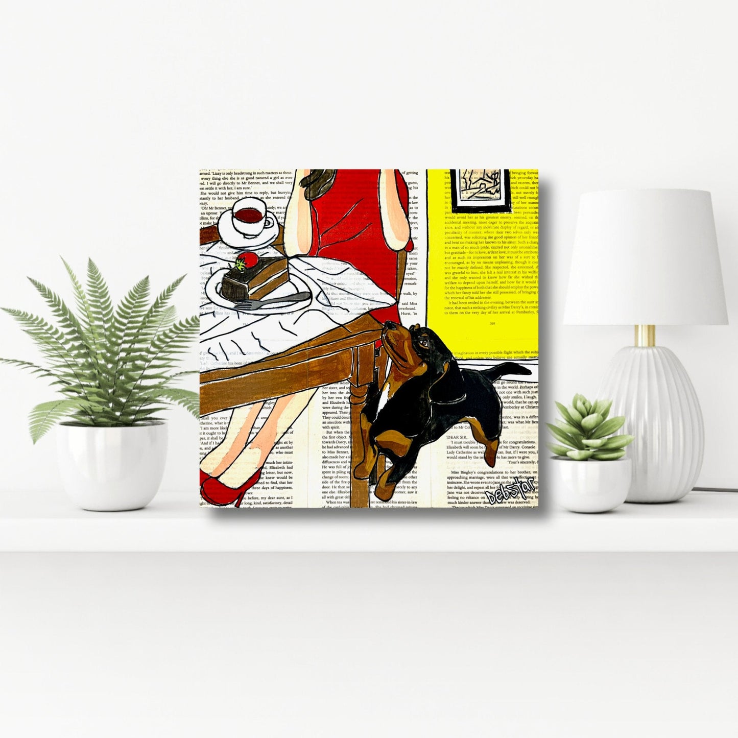 Dog Days - Morning Tea - Original Art - Gold Coast Gallery Of ArtDeborah Lang