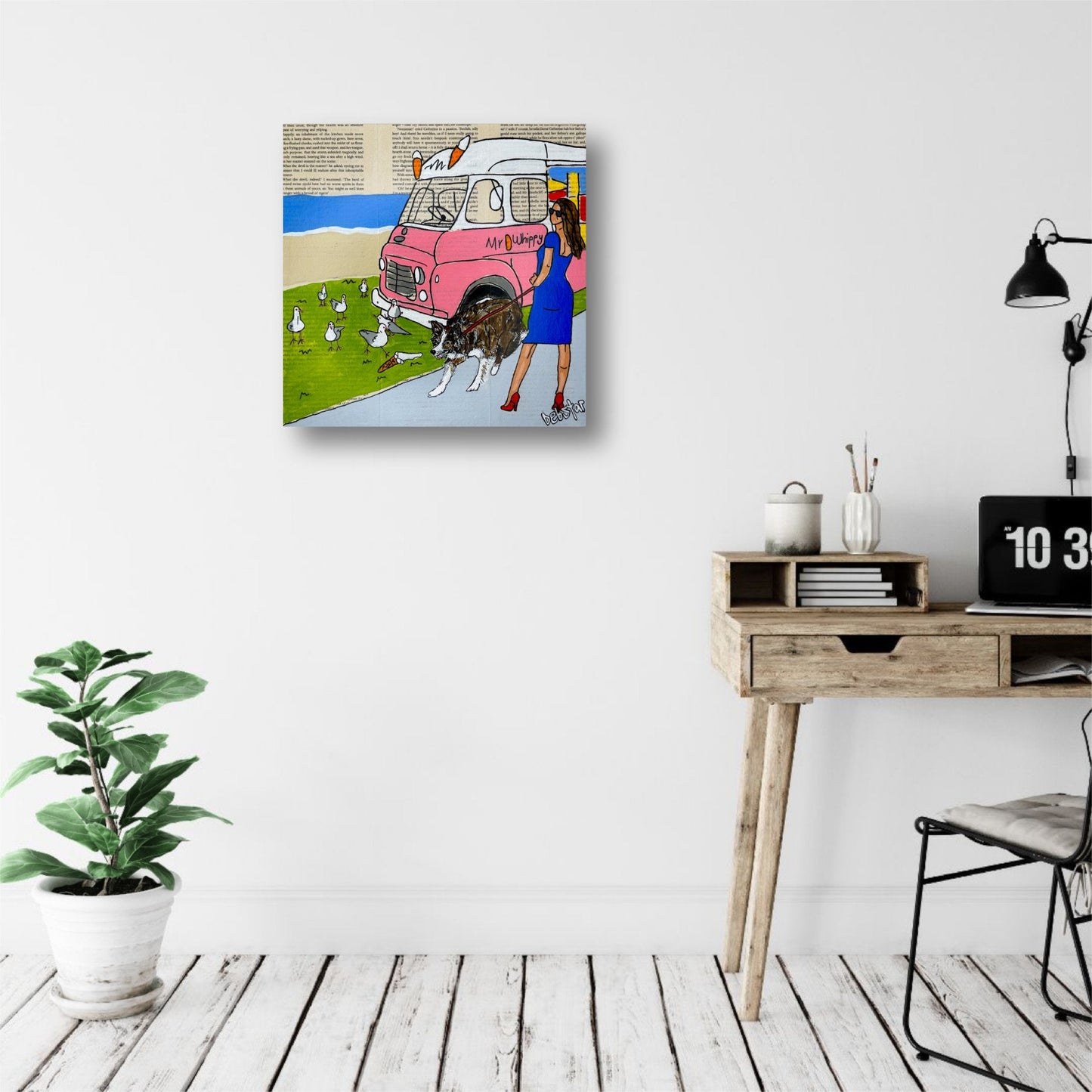 Dog Days - Mr Whippy and Seagulls - Gold Coast Gallery Of ArtDeborah Lang