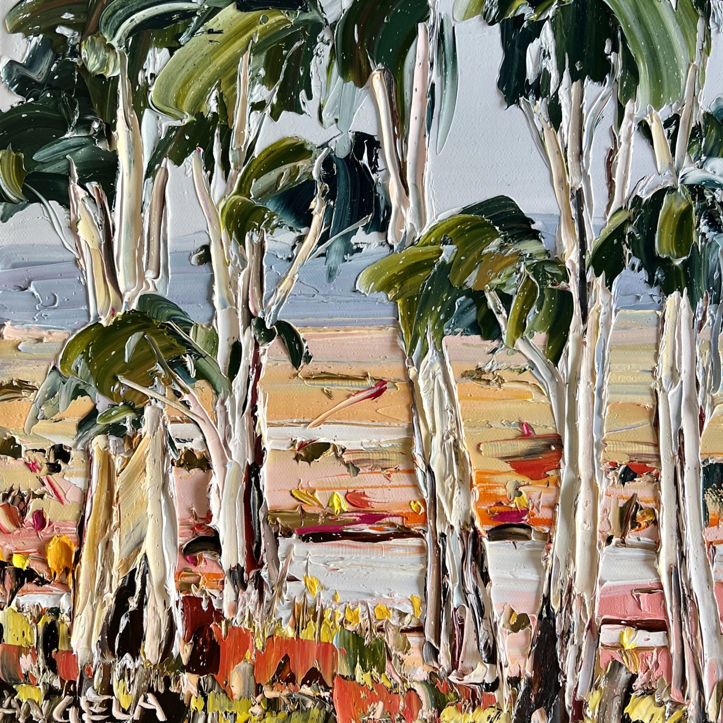 Dry Ground and Gum Trees - Original Art - Gold Coast Gallery Of ArtAngela Hawkey