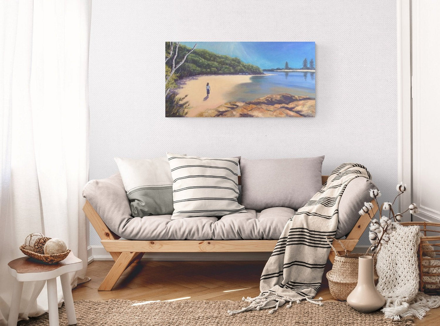 Echo Beach Tallebudgera Creek - Gold Coast Gallery Of ArtAnne Strambi