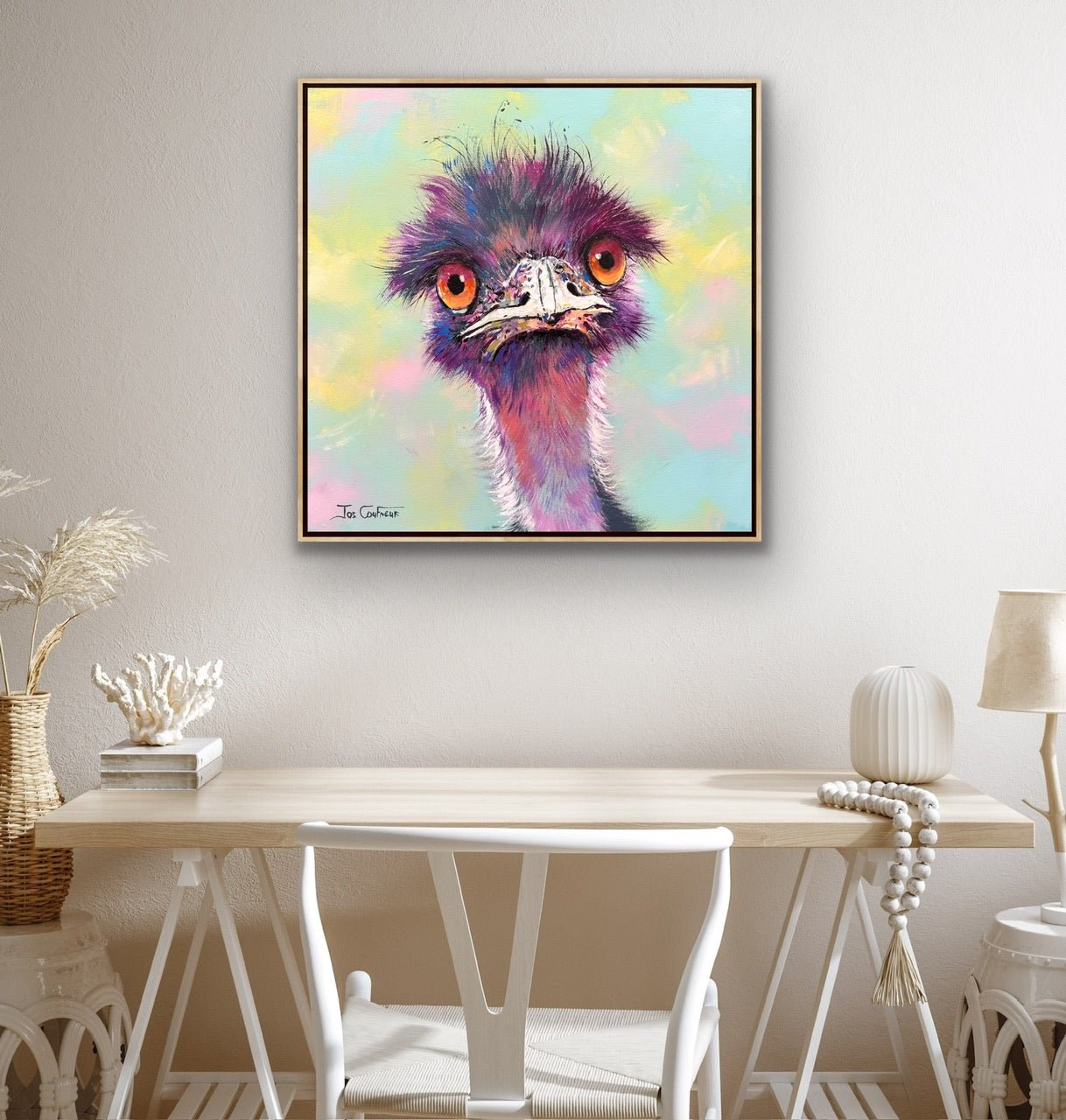 Emu 128 - Original Art - Gold Coast Gallery Of ArtJos Coufreur