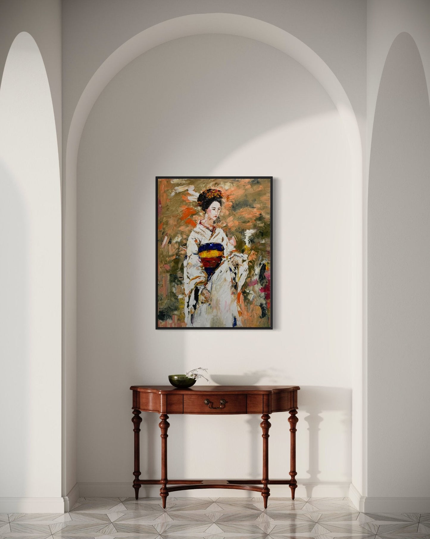 Ephemeral Beauty: A Geisha’s Essence - Original Art - Gold Coast Gallery Of ArtAnjana Rai