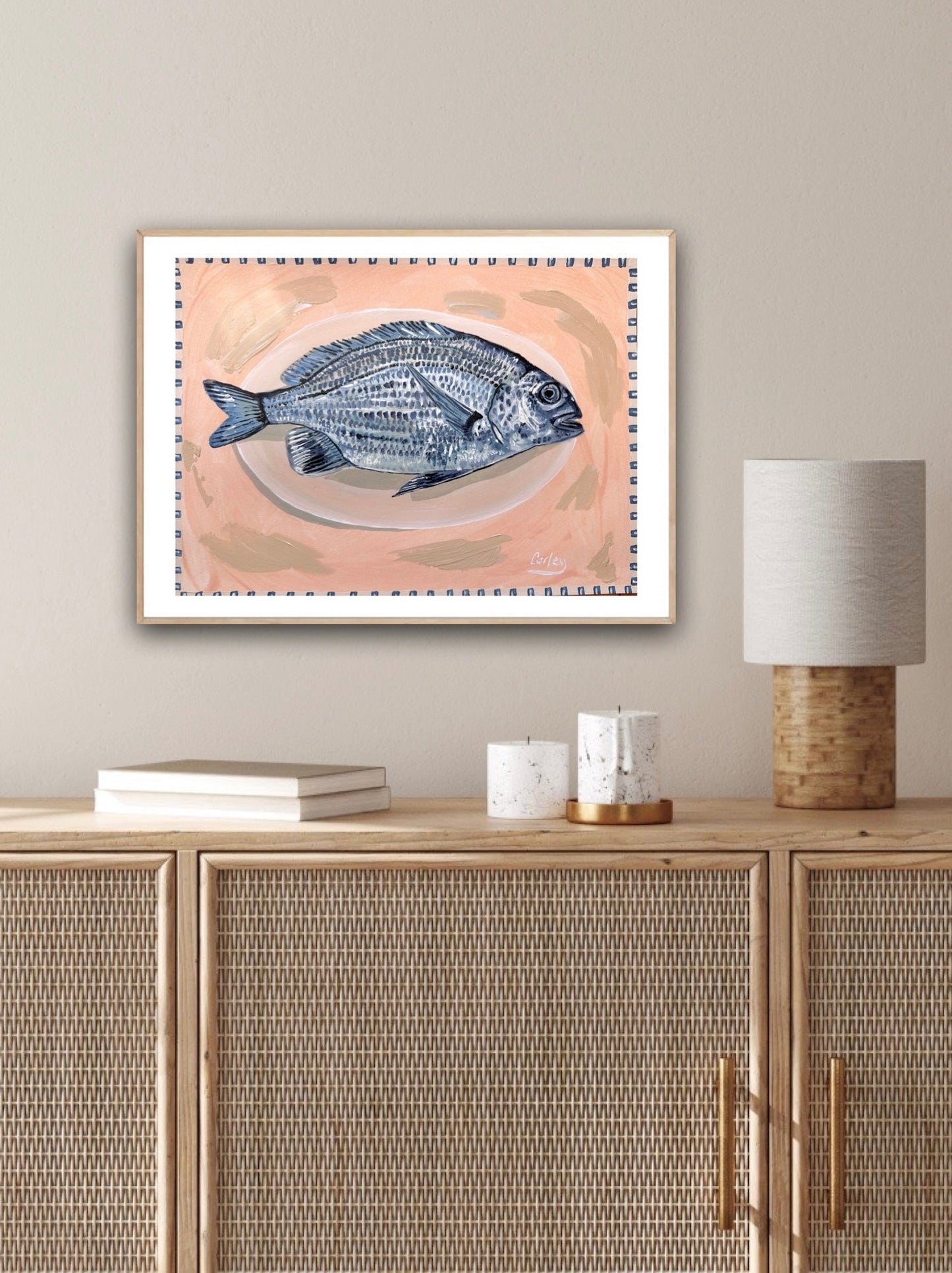 Fine Fish Dish - Original Art - Gold Coast Gallery Of ArtCarley Bourne