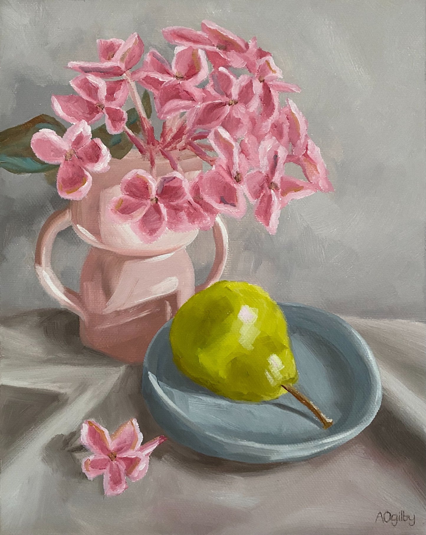 Floral with Pear - Original Art - Gold Coast Gallery Of ArtAmanda Ogilby