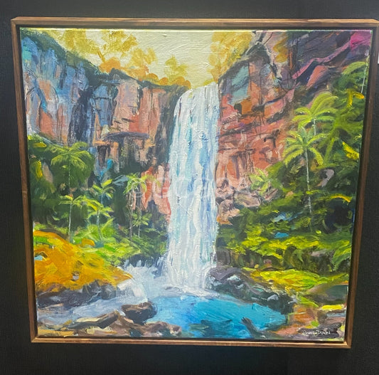 Flow State | Purlingbrook Falls - Original Art - Gold Coast Gallery Of ArtDinah Dixon