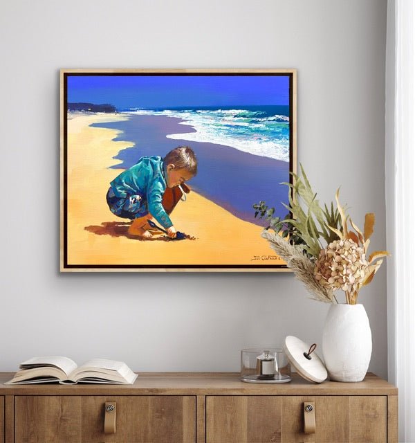 Fun at the Beach - Original Art - Gold Coast Gallery Of ArtJos Coufreur