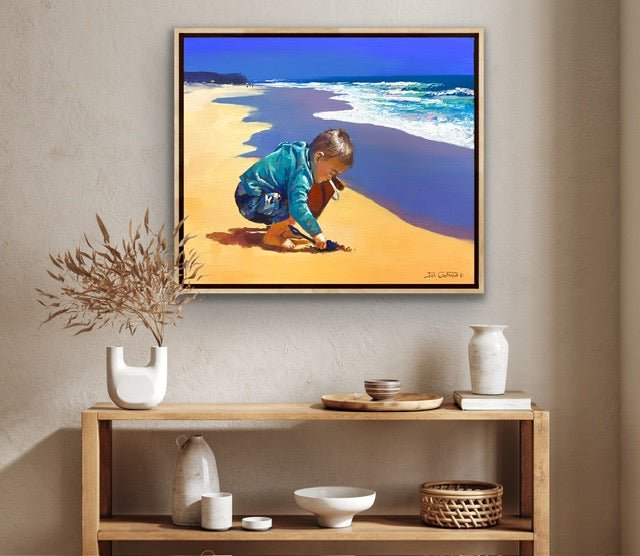 Fun at the Beach - Original Art - Gold Coast Gallery Of ArtJos Coufreur