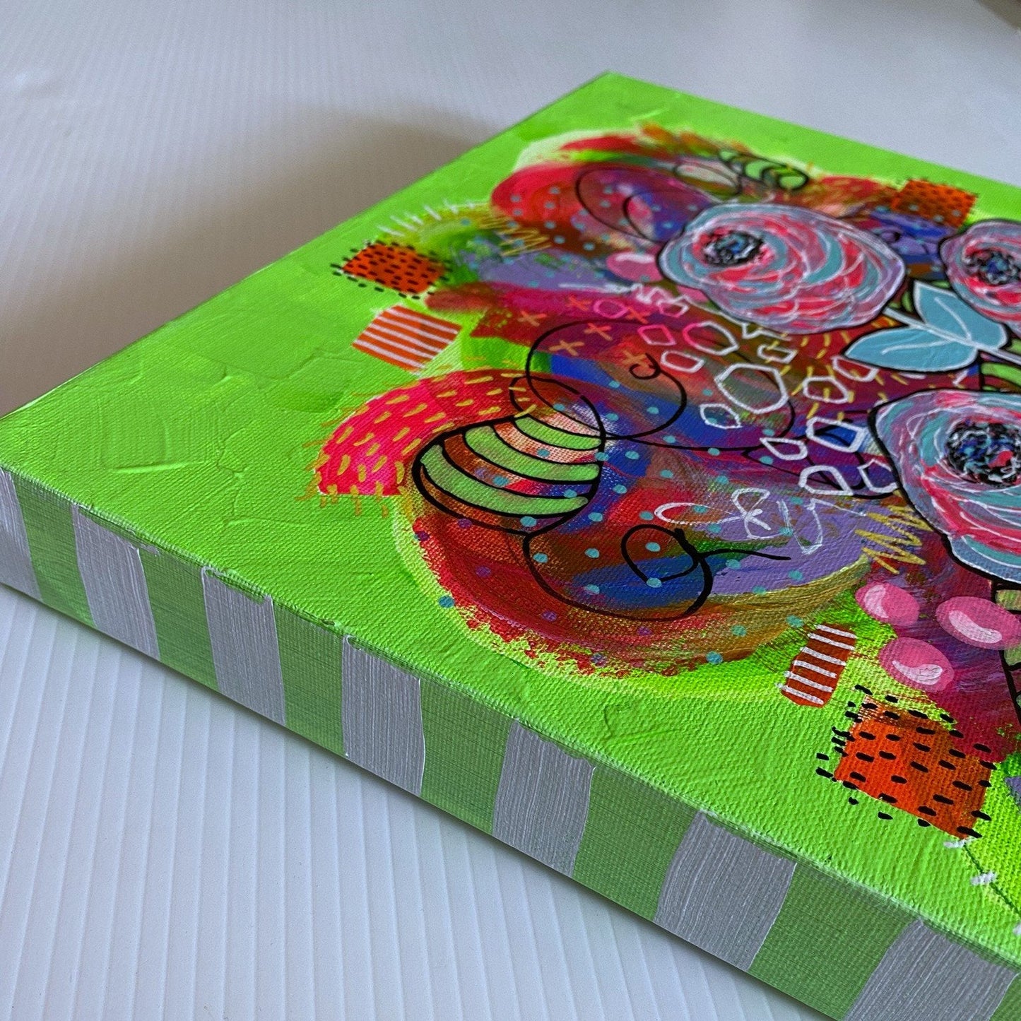 Funky Flowers - Gold Coast Gallery Of ArtKat Handley