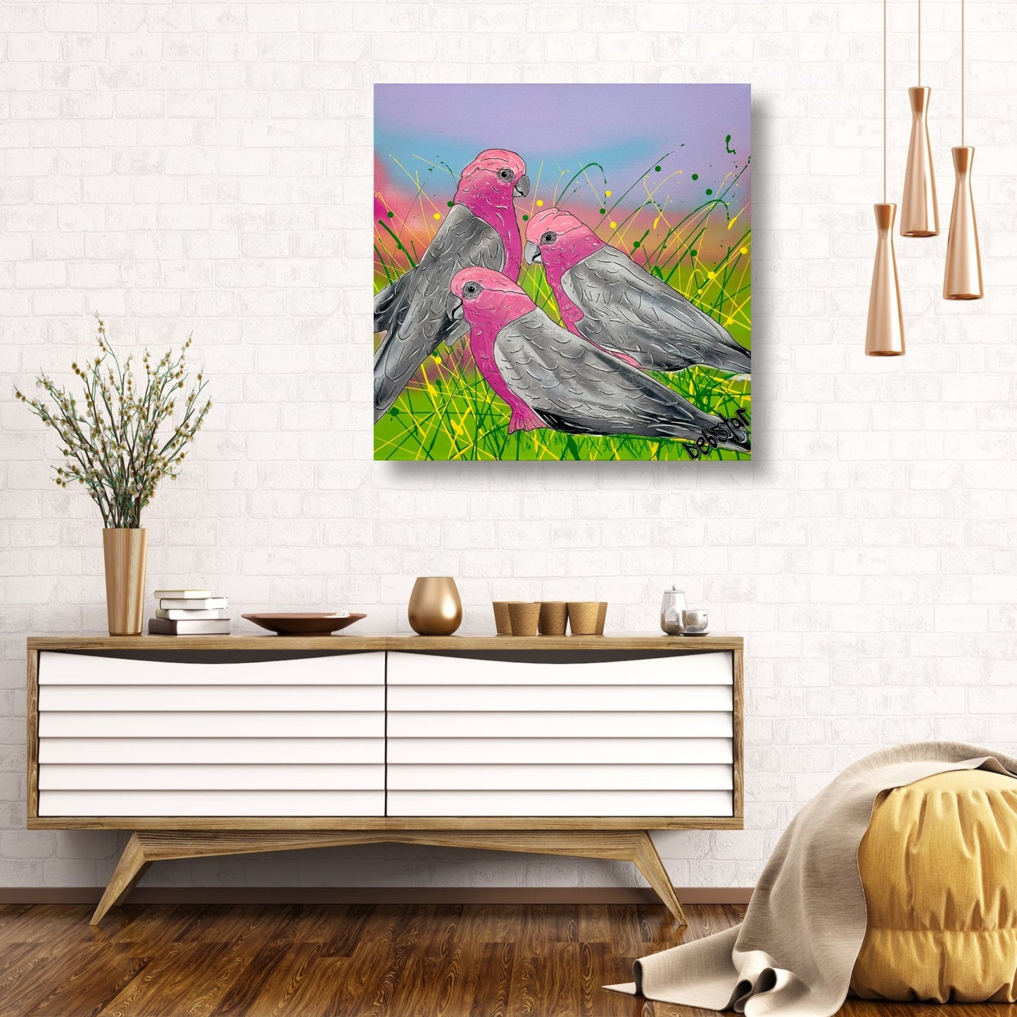 Galah Sunset - Gold Coast Gallery Of ArtDeborah Lang