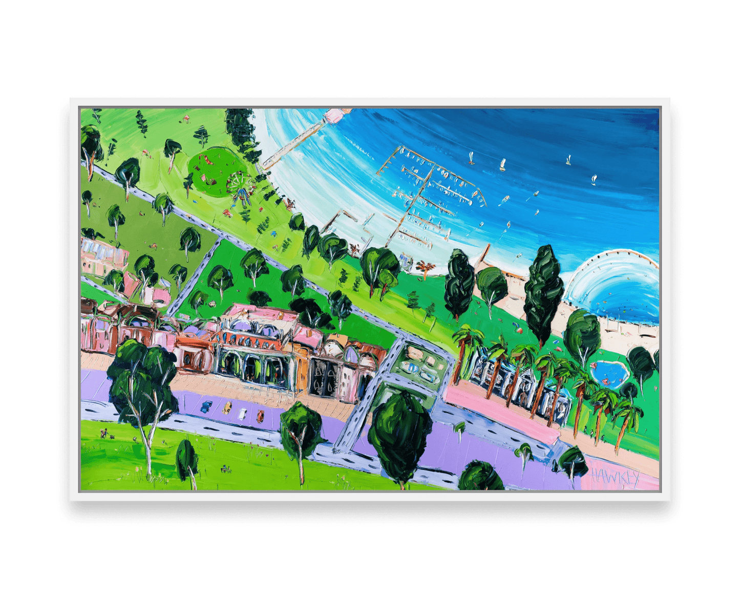 Geelong Waterfront - Fine Art Print - Gold Coast Gallery Of ArtAngela Hawkey