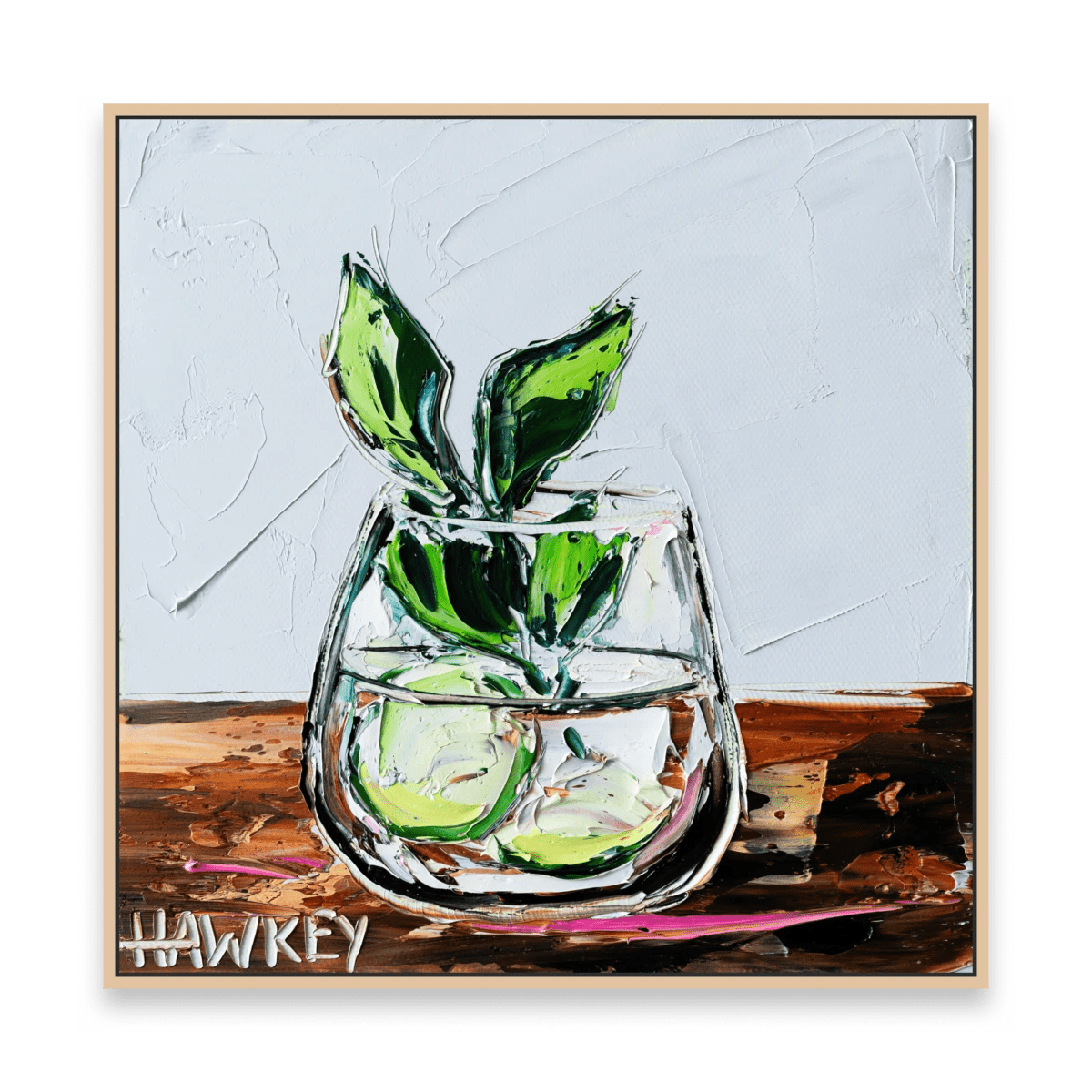 Gin And Tonic With Mint And Cucumber 3 - Fine Art Print - Gold Coast Gallery Of ArtAngela Hawkey