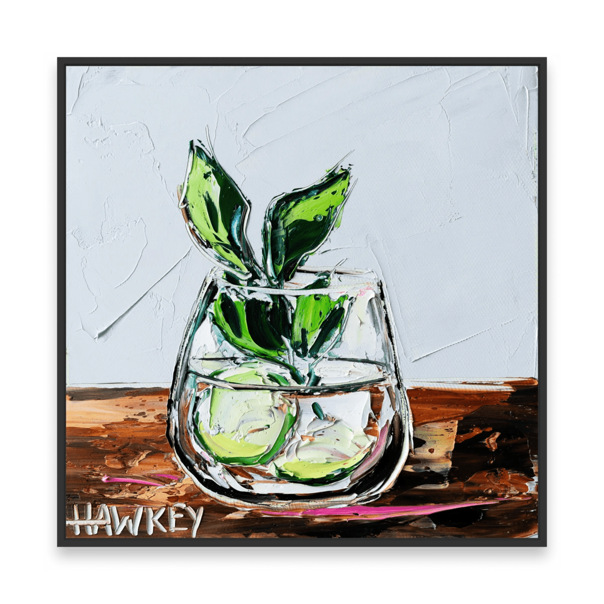 Gin And Tonic With Mint And Cucumber 3 - Fine Art Print - Gold Coast Gallery Of ArtAngela Hawkey