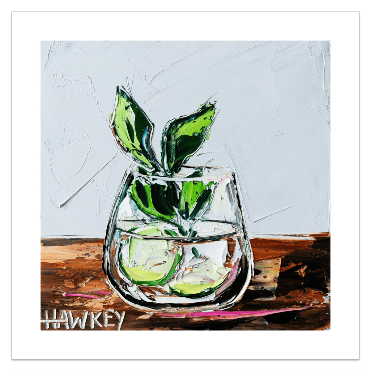 Gin And Tonic With Mint And Cucumber 3 - Fine Art Print - Gold Coast Gallery Of ArtAngela Hawkey