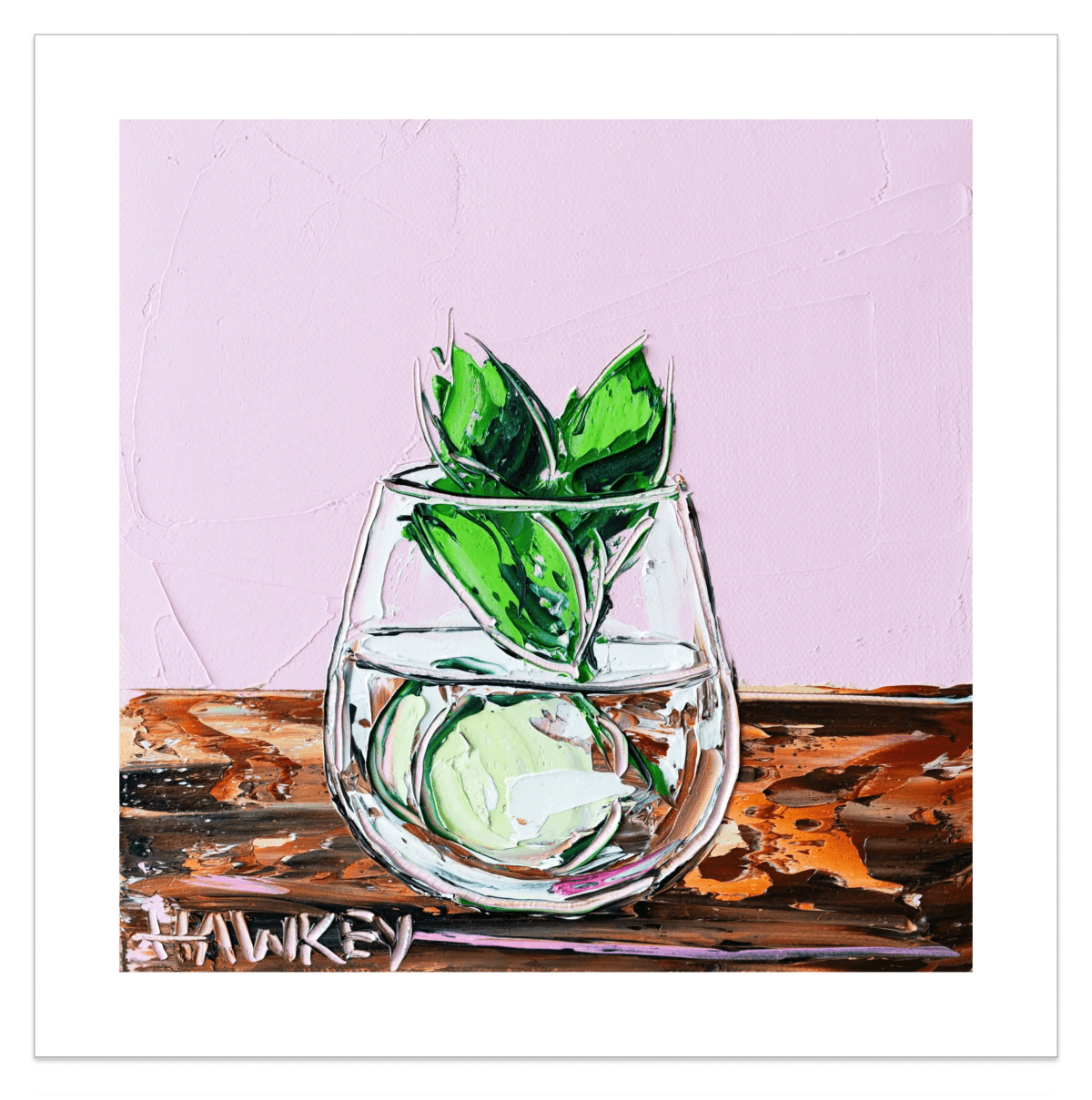 Gin And Tonic With Mint And Cucumber - Fine Art Print - Gold Coast Gallery Of ArtAngela Hawkey