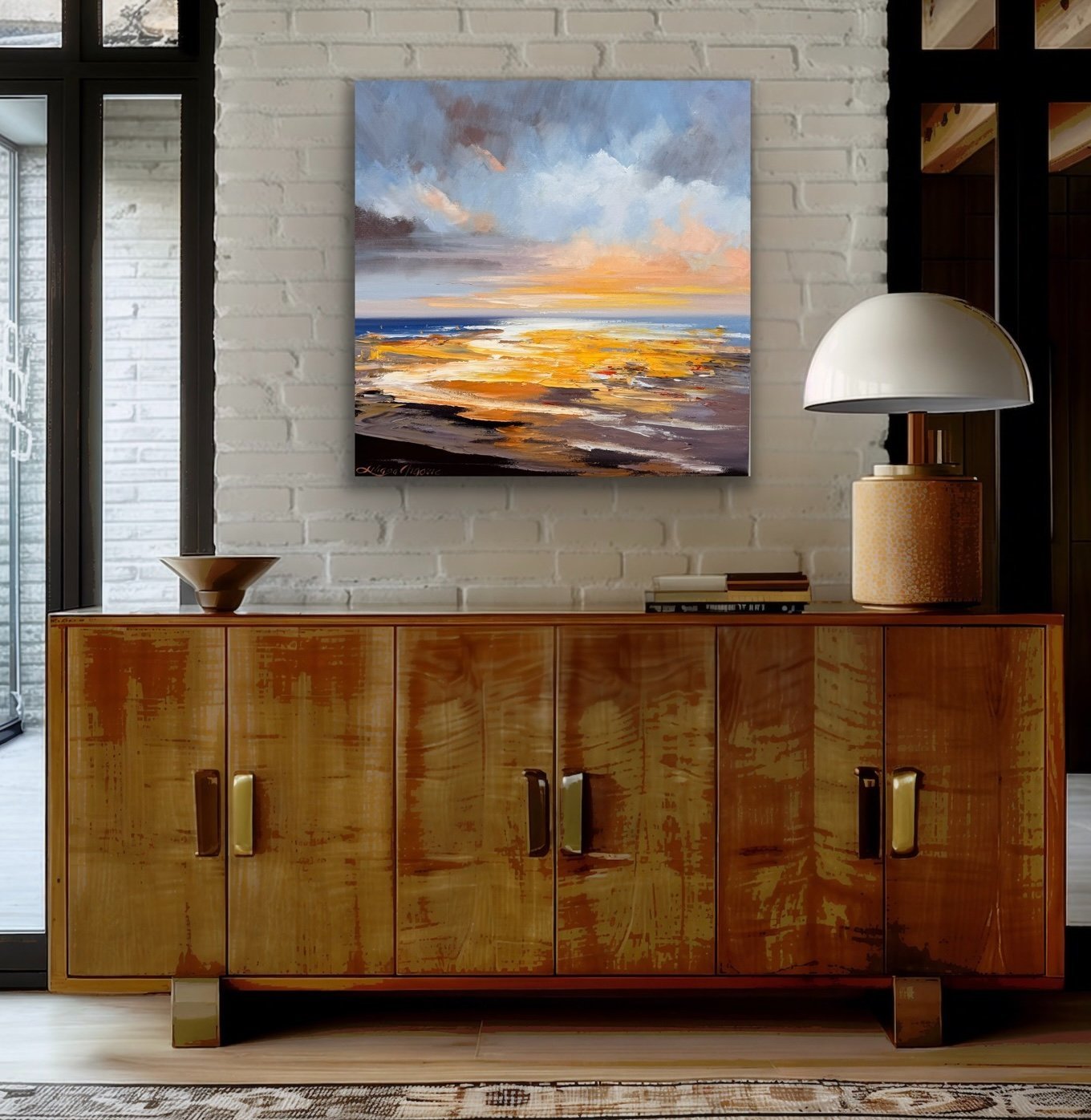 Golden sunrise No 7 - Original Art - Gold Coast Gallery Of ArtLiliana Gigovic