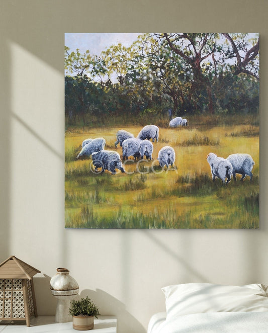 Grassgunyah morning - Original Art - Gold Coast Gallery Of ArtYvonne Wells
