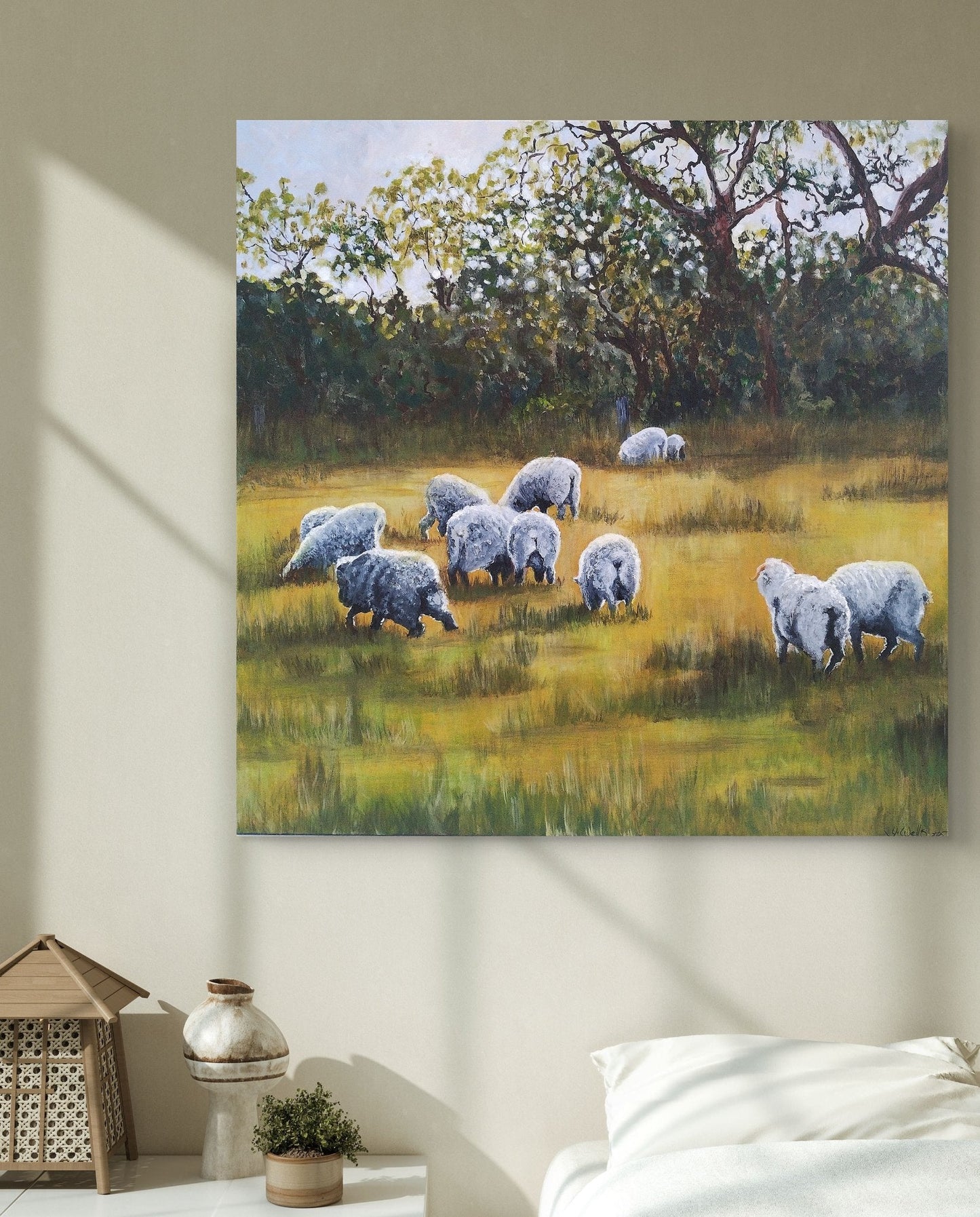 Grassgunyah morning - Original Art - Gold Coast Gallery Of ArtYvonne Wells
