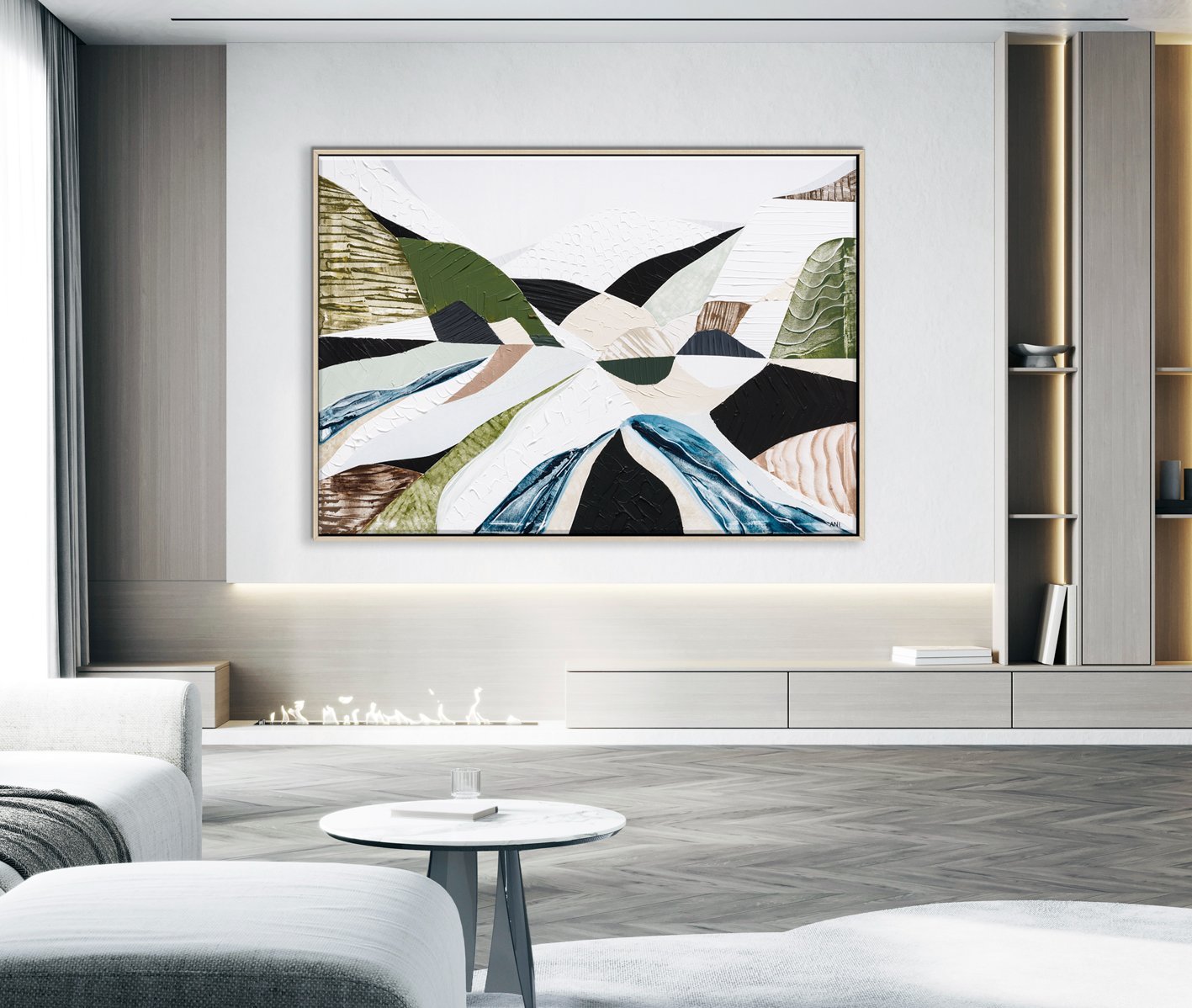 Great Dividing Ranges – Original Painting by Ani Ipradjian - Gold Coast Gallery Of ArtAni Ipradjian