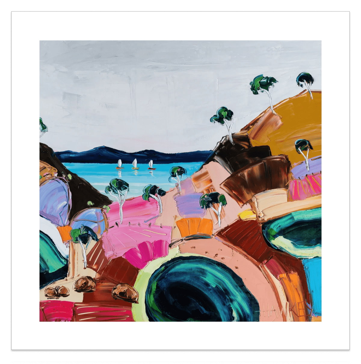 Green pools 2 - Fine Art Print - Gold Coast Gallery Of ArtAngela Hawkey