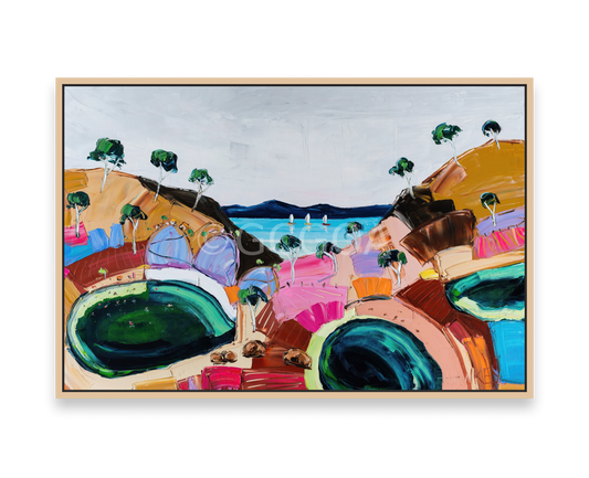 Green Pools - Fine Art Print - Gold Coast Gallery Of ArtAngela Hawkey