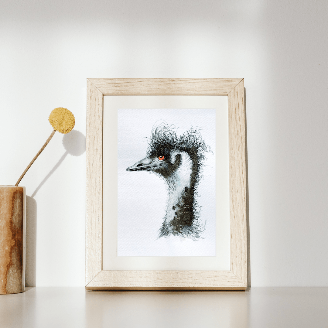 Gudgeon The Emu - Original Art - Gold Coast Gallery Of ArtYvonne Wells