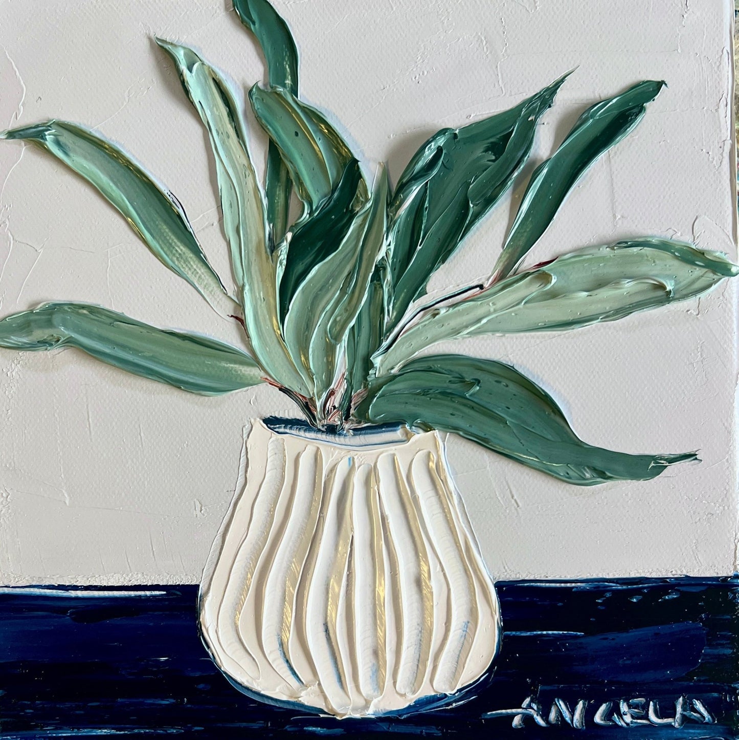 Gum Leaves - Original Art - Gold Coast Gallery Of ArtAngela Hawkey