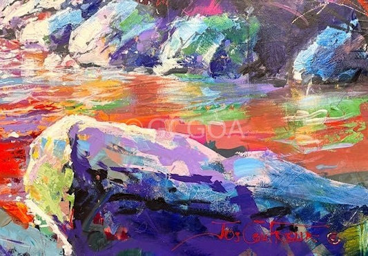 Halls Falls, Tasmania - Original Art - Gold Coast Gallery Of ArtJos Coufreur