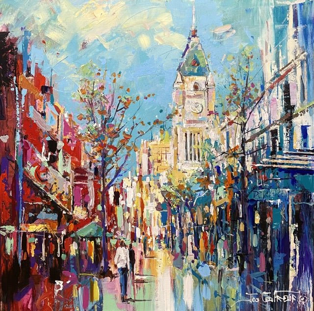 Hay Street, Perth WA - Original Art - Gold Coast Gallery Of ArtJos Coufreur