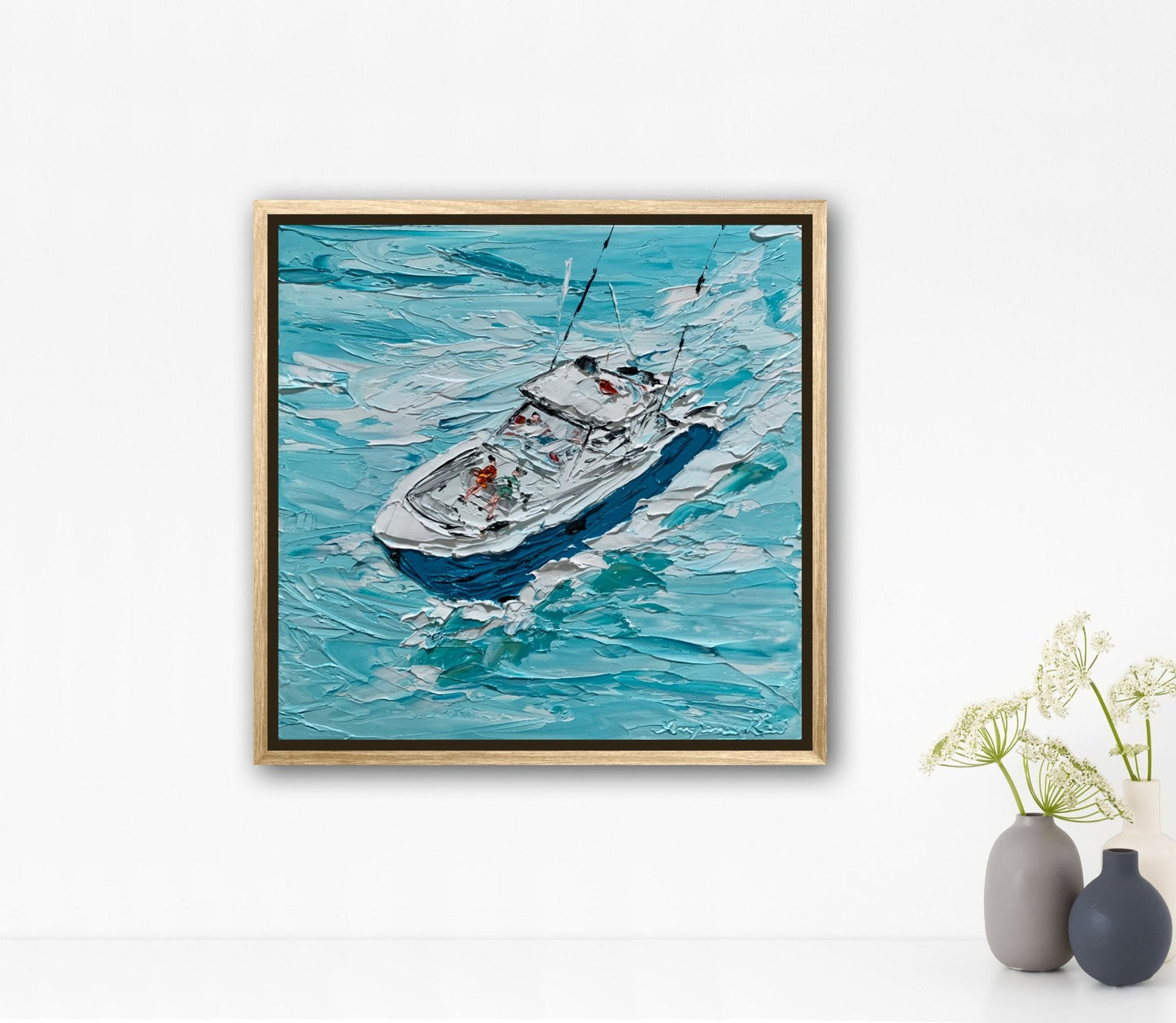 Holiday on Yacht - Original Art - Gold Coast Gallery Of ArtAnjana Rai