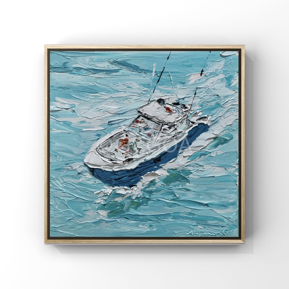 Holiday on Yacht - Original Art - Gold Coast Gallery Of ArtAnjana Rai