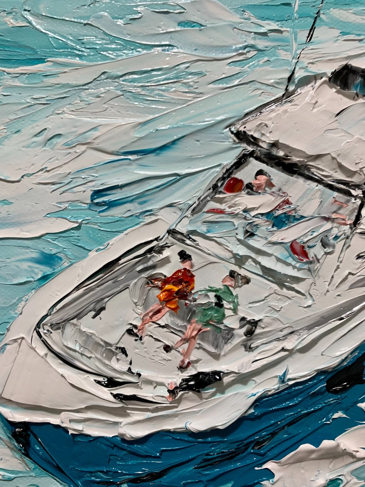 Holiday on Yacht - Original Art - Gold Coast Gallery Of ArtAnjana Rai