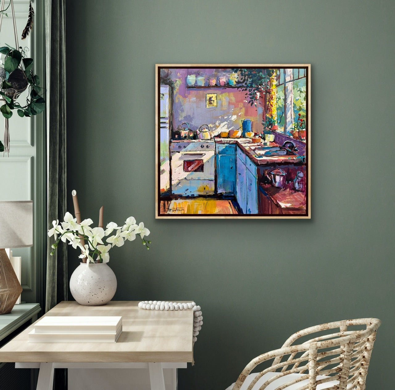 Interior - Blue Jug in the Kitchen - Gold Coast Gallery Of ArtJos Coufreur