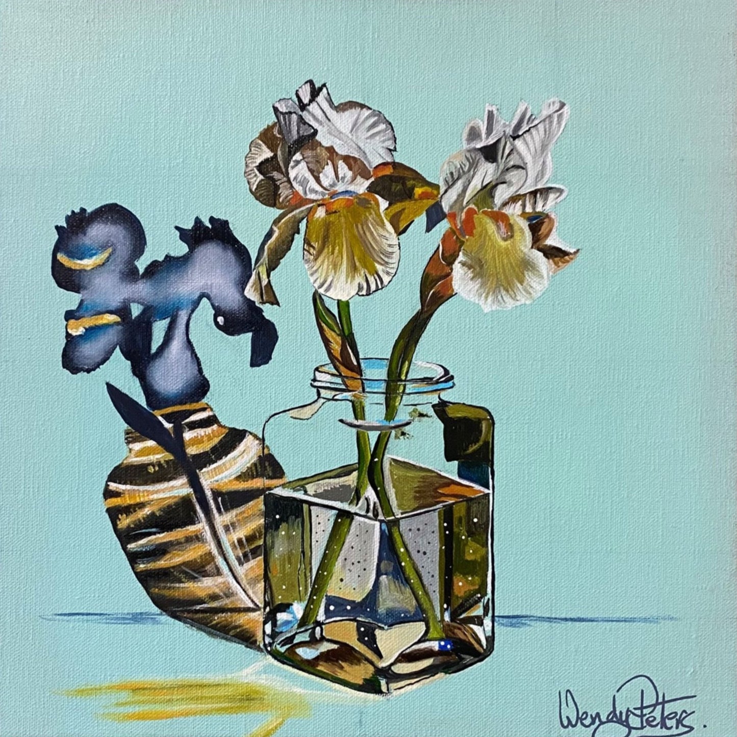 Irises in Glass - Gold Coast Gallery Of ArtWendy Peters
