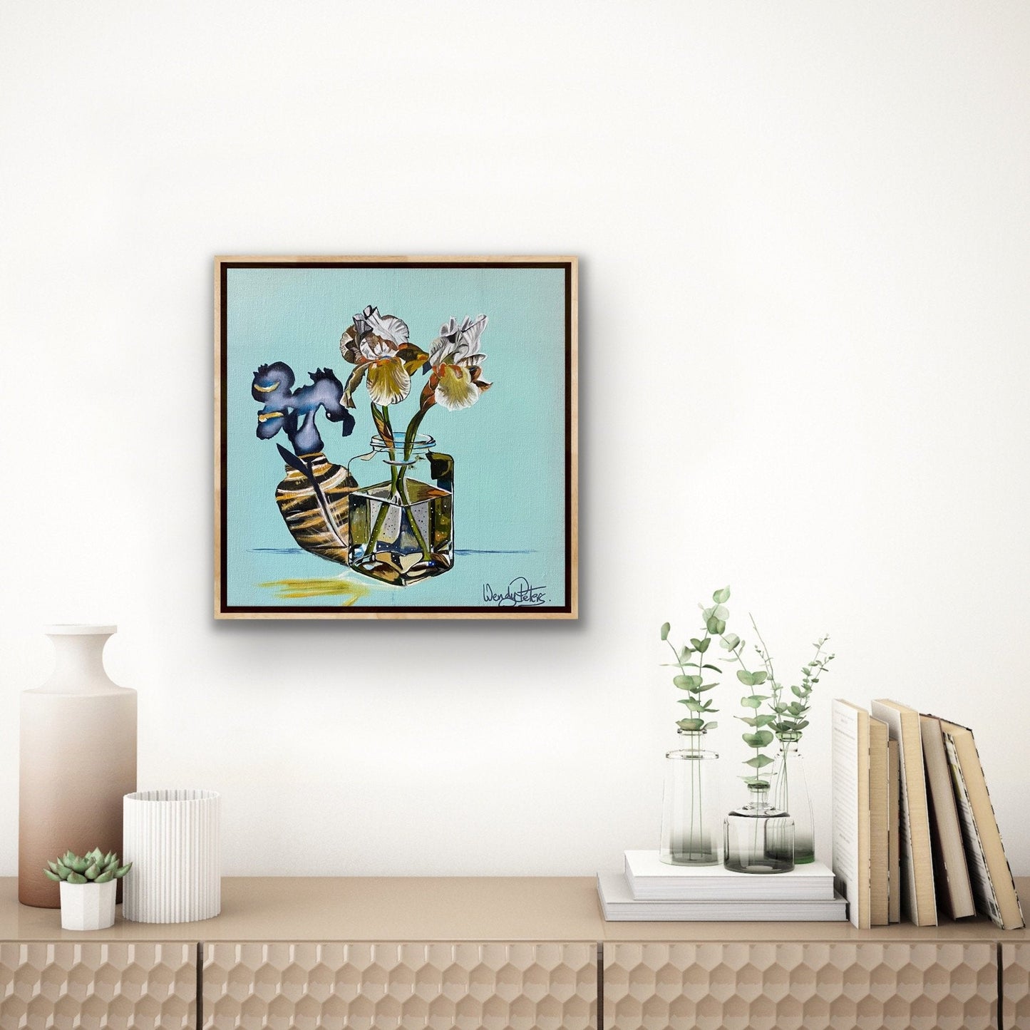 Irises in Glass - Gold Coast Gallery Of ArtWendy Peters