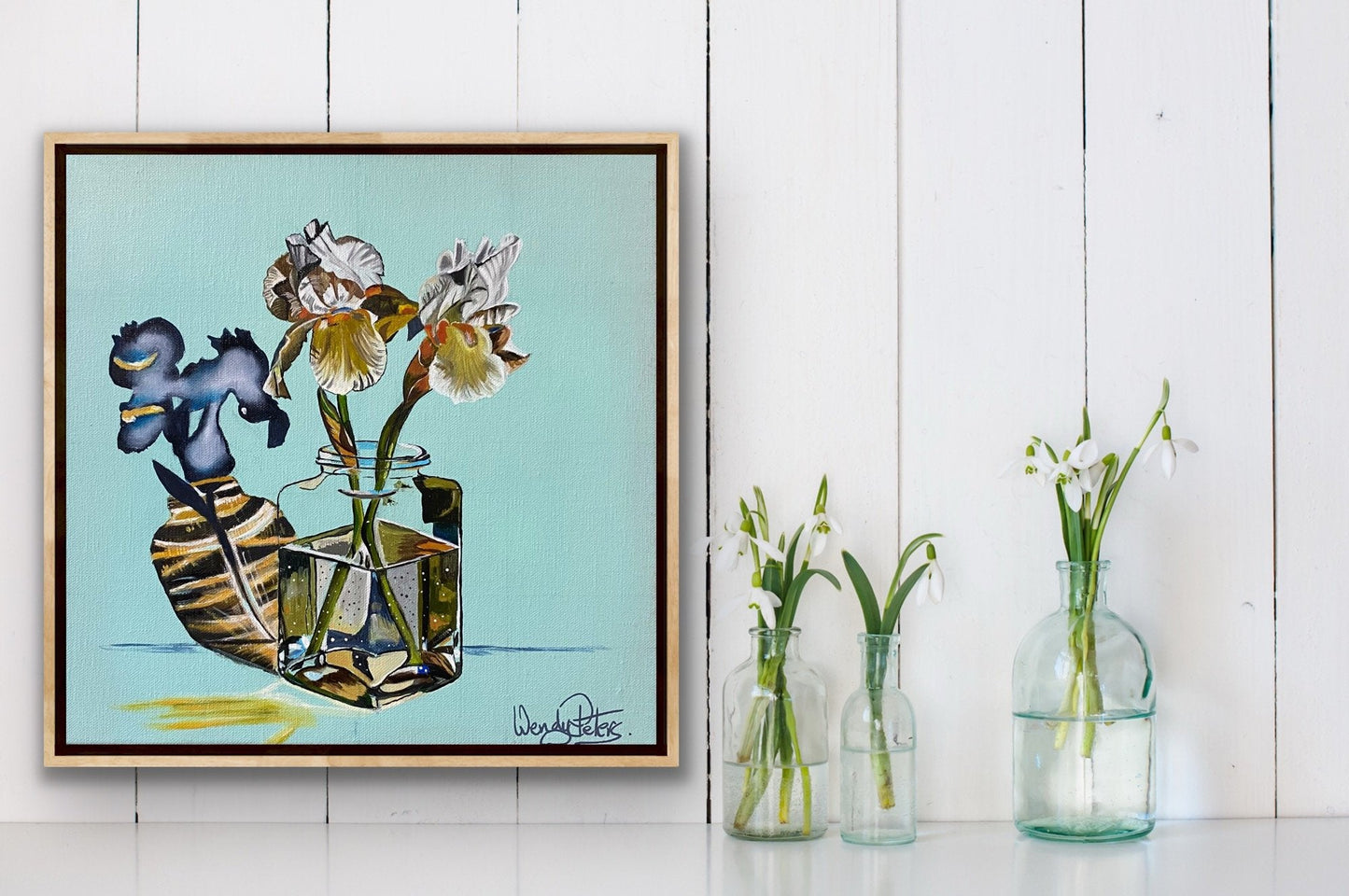 Irises in Glass - Gold Coast Gallery Of ArtWendy Peters