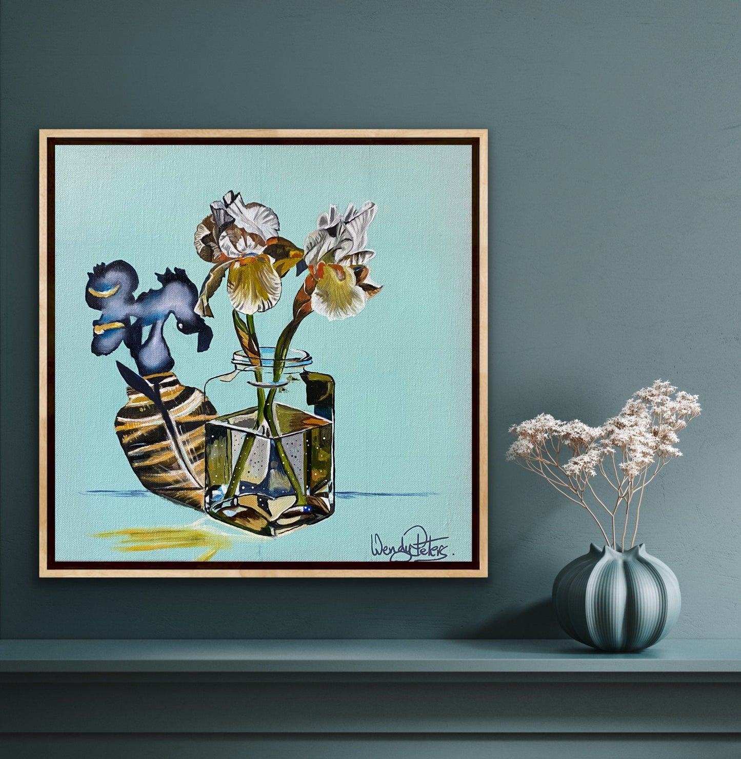 Irises in Glass - Gold Coast Gallery Of ArtWendy Peters