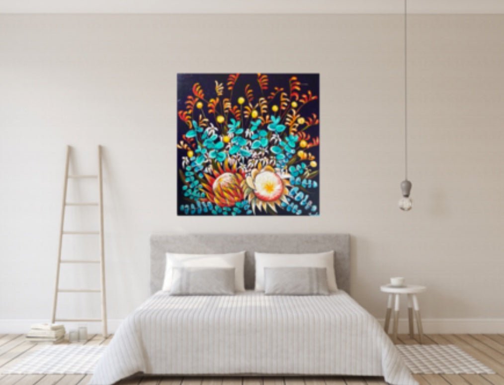 Kangaroo Paws and Flannel Flowers - Original Art - Gold Coast Gallery Of ArtLucy Car