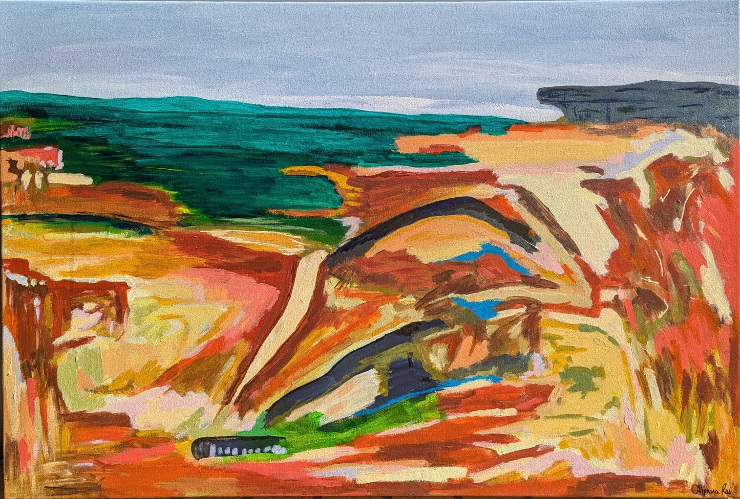 Kissing The Wild Wind - Original Art - Gold Coast Gallery Of ArtAlpana Rai