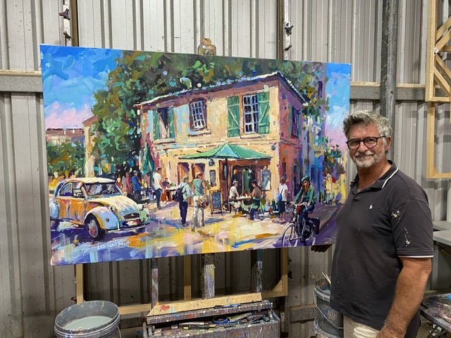 La Maison Rose, France - Original Art - Gold Coast Gallery Of ArtJos Coufreur
