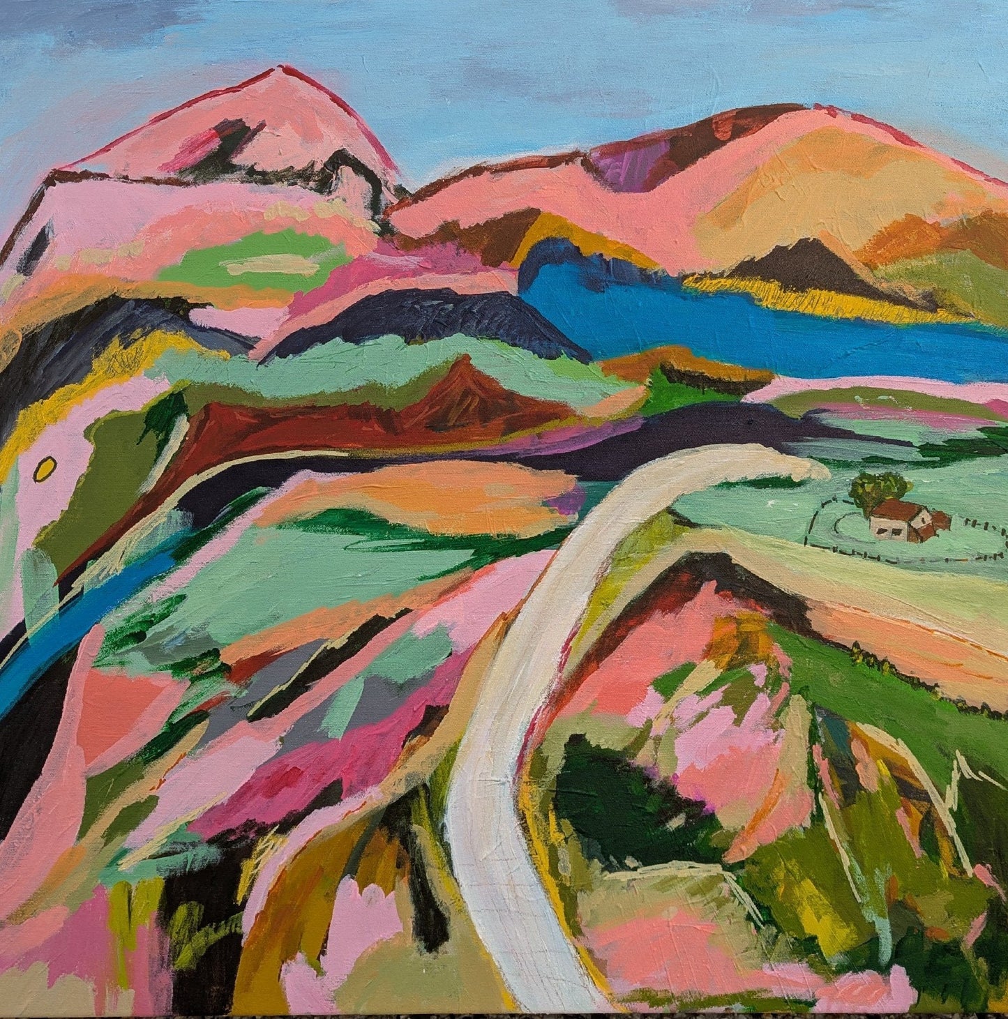 Living Near Hills - Original Art - Gold Coast Gallery Of ArtAlpana Rai