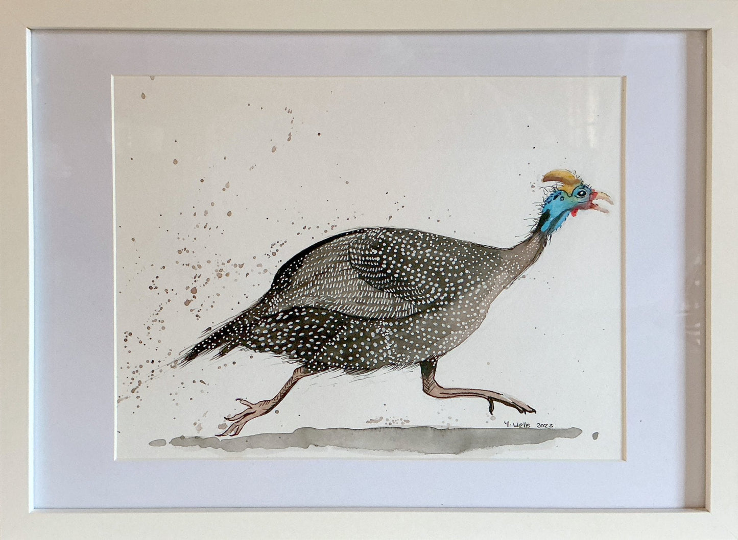 Liz and Lou - the guinea fowl affair ( set of two) - Gold Coast Gallery Of ArtYvonne Wells