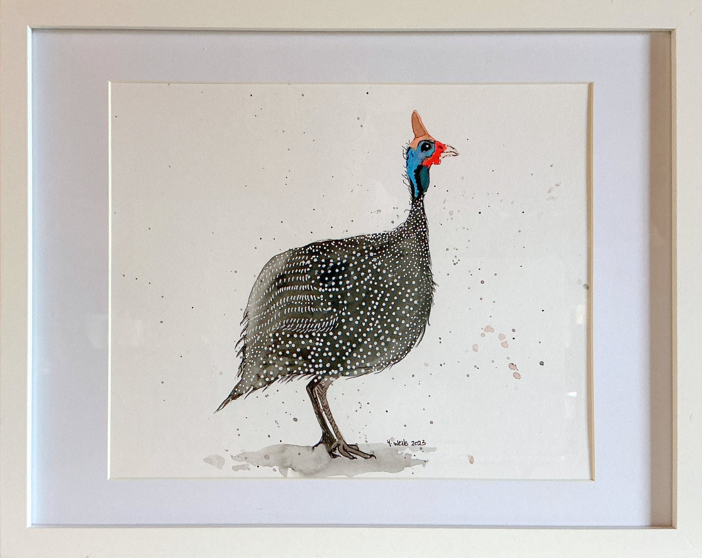 Liz and Lou - the guinea fowl affair ( set of two) - Gold Coast Gallery Of ArtYvonne Wells