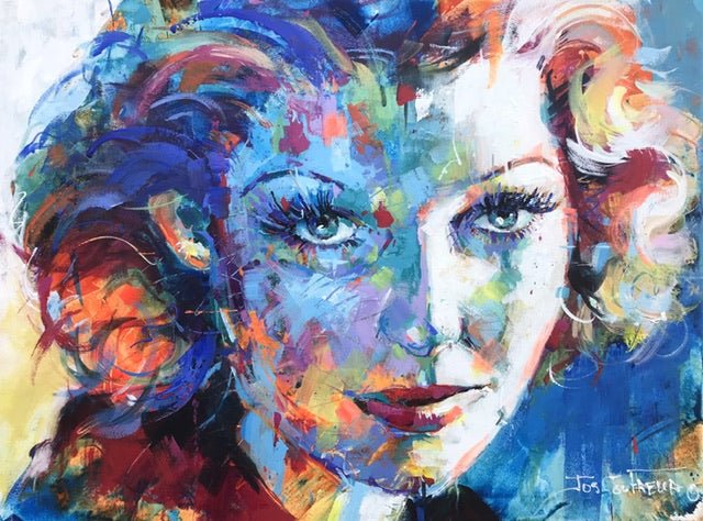 Loretta Young Movie Star - Original Art - Gold Coast Gallery Of ArtJos Coufreur